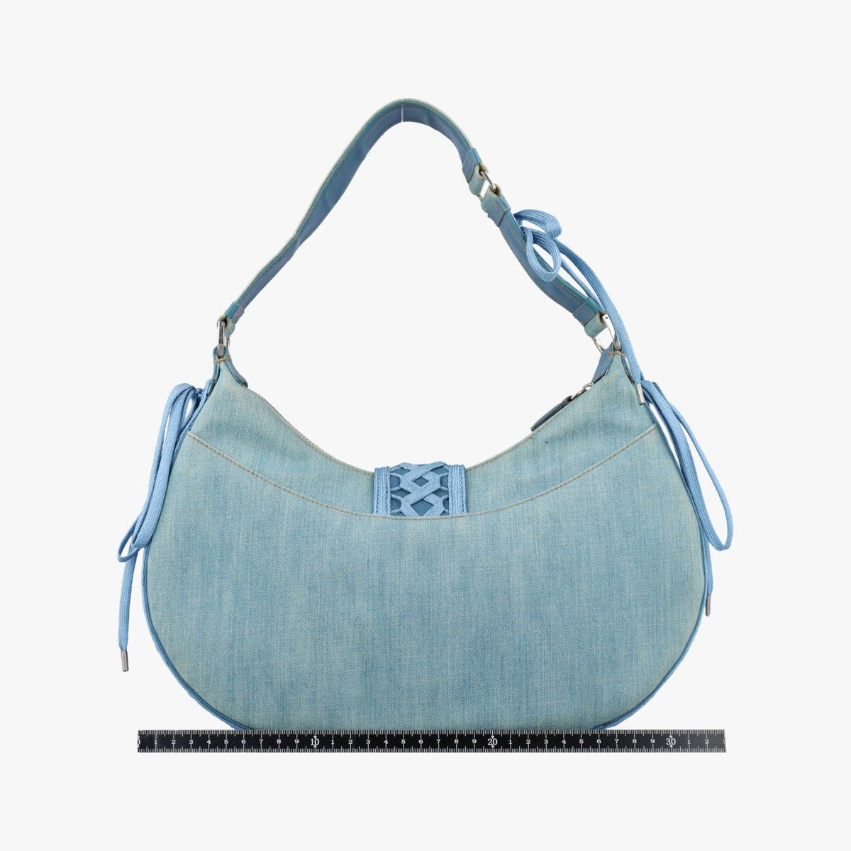 Dior Admit It Shoulder Bag Blue Denim — view 2