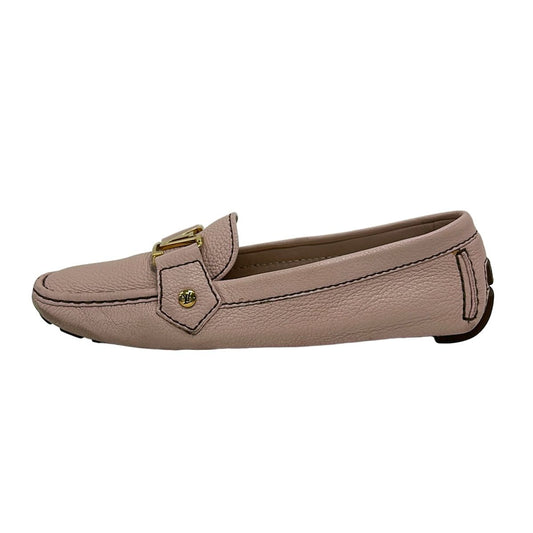 Louis Vuitton Driving Shoes Pink Leather