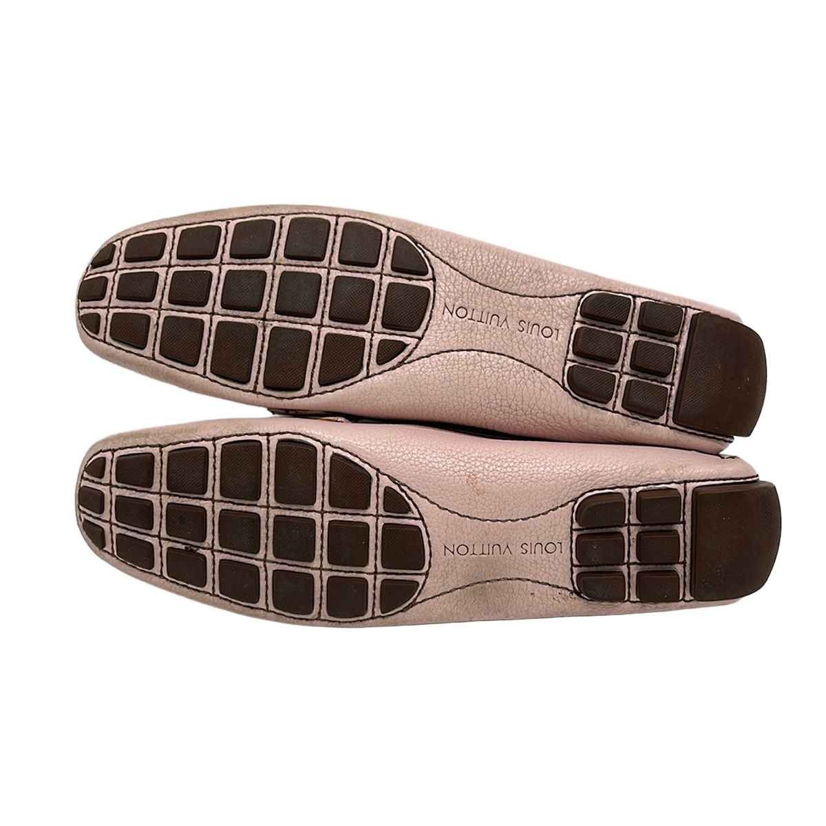 Louis Vuitton Driving Shoes Pink Leather — view 4