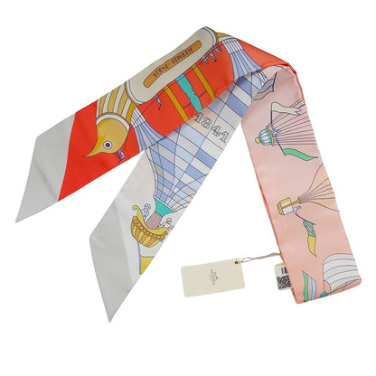 Hermes Scarf Twilly les Folies du Ciel Madness in the Sky Silk Multi 14