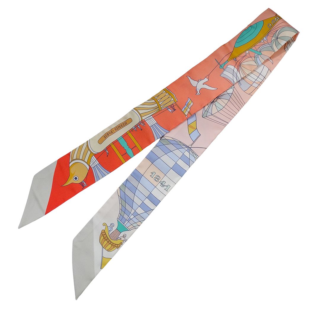 Hermes Scarf Twilly les Folies du Ciel Madness in the Sky Silk Multi 14 — view 3