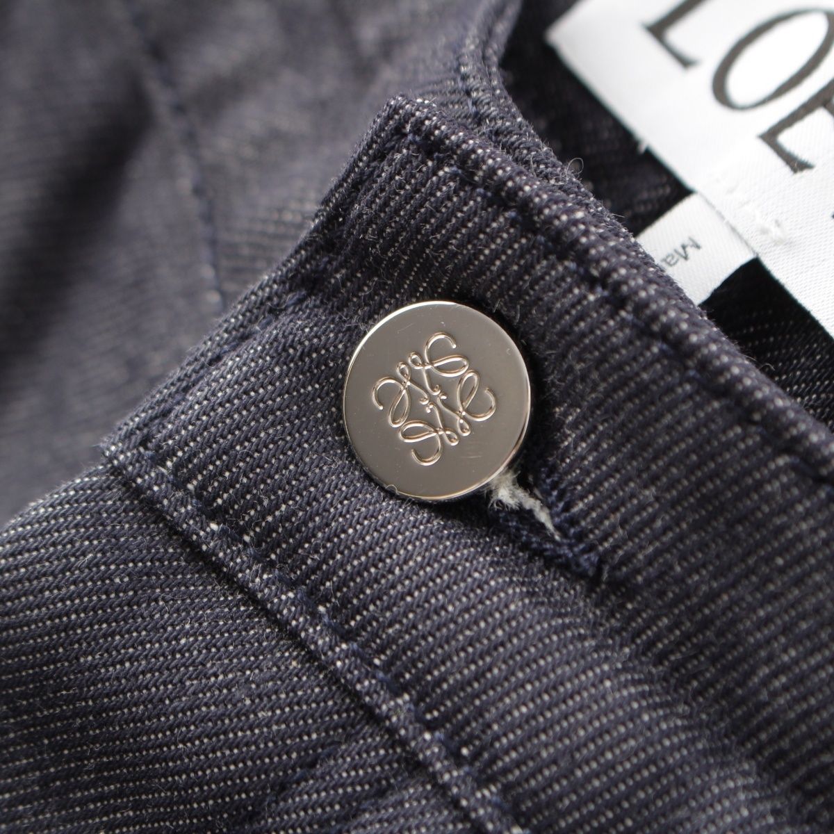Loewe Cotton Anagram Fisherman Denim Pants Indigo 36 — view 6