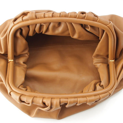 Bottega Veneta the Pouch Leather Clutch Brown Camel — view 6