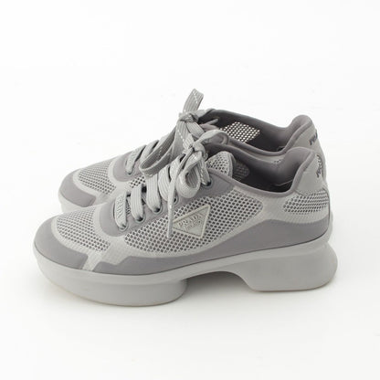Prada Re-Nylon Logo Mesh Lace-up Sneakers Gray — view 3