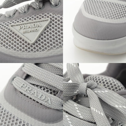 Prada Re-Nylon Logo Mesh Lace-up Sneakers Gray — view 8