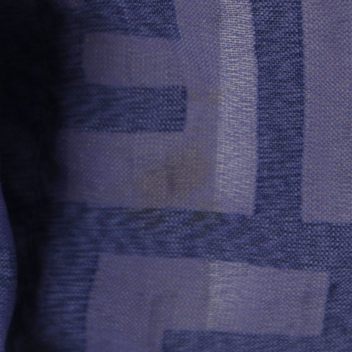 Fendi Jeans Zucca Sheer All Over Print Short Sleeve Shirt Navy 40 — view 8