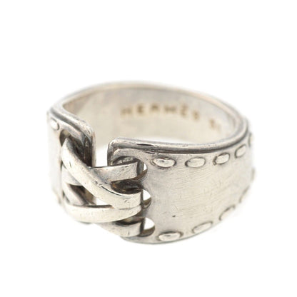 Hermes Mexico Mexique Vintage Double Ring Silver