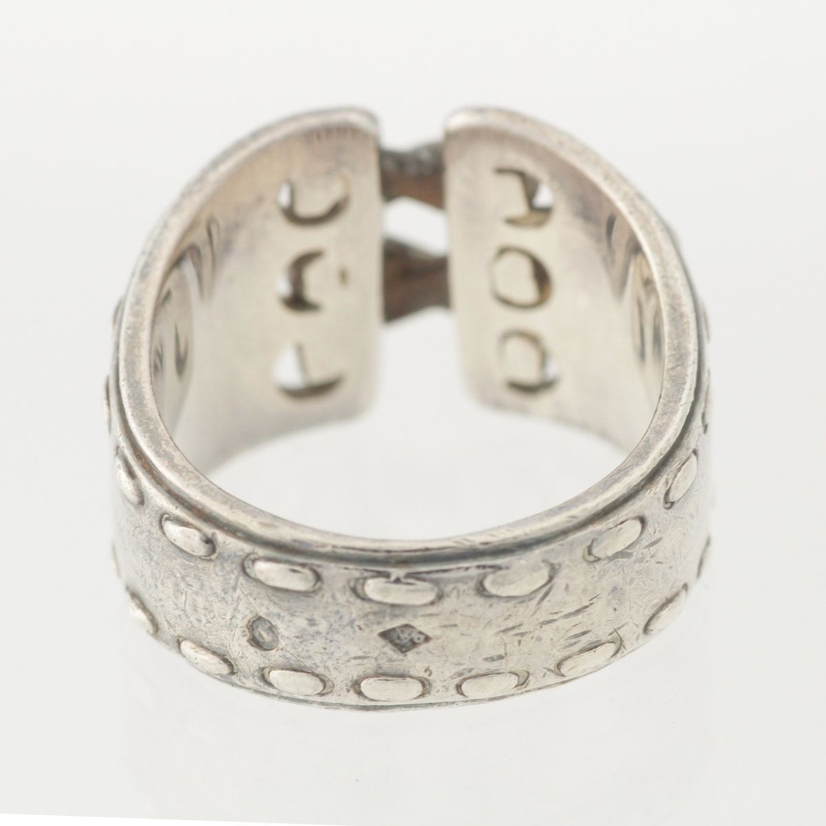 Hermes Mexico Mexique Vintage Double Ring Silver — view 4