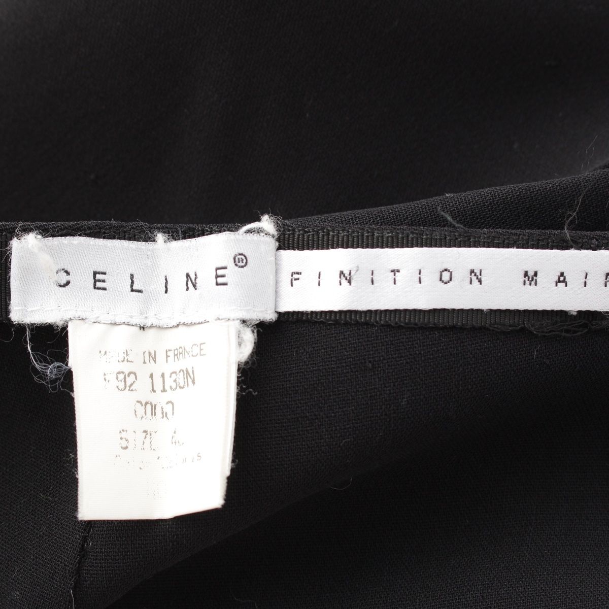 Celine Mcqueen Era Wool Vintage Pants Black 40 — view 8