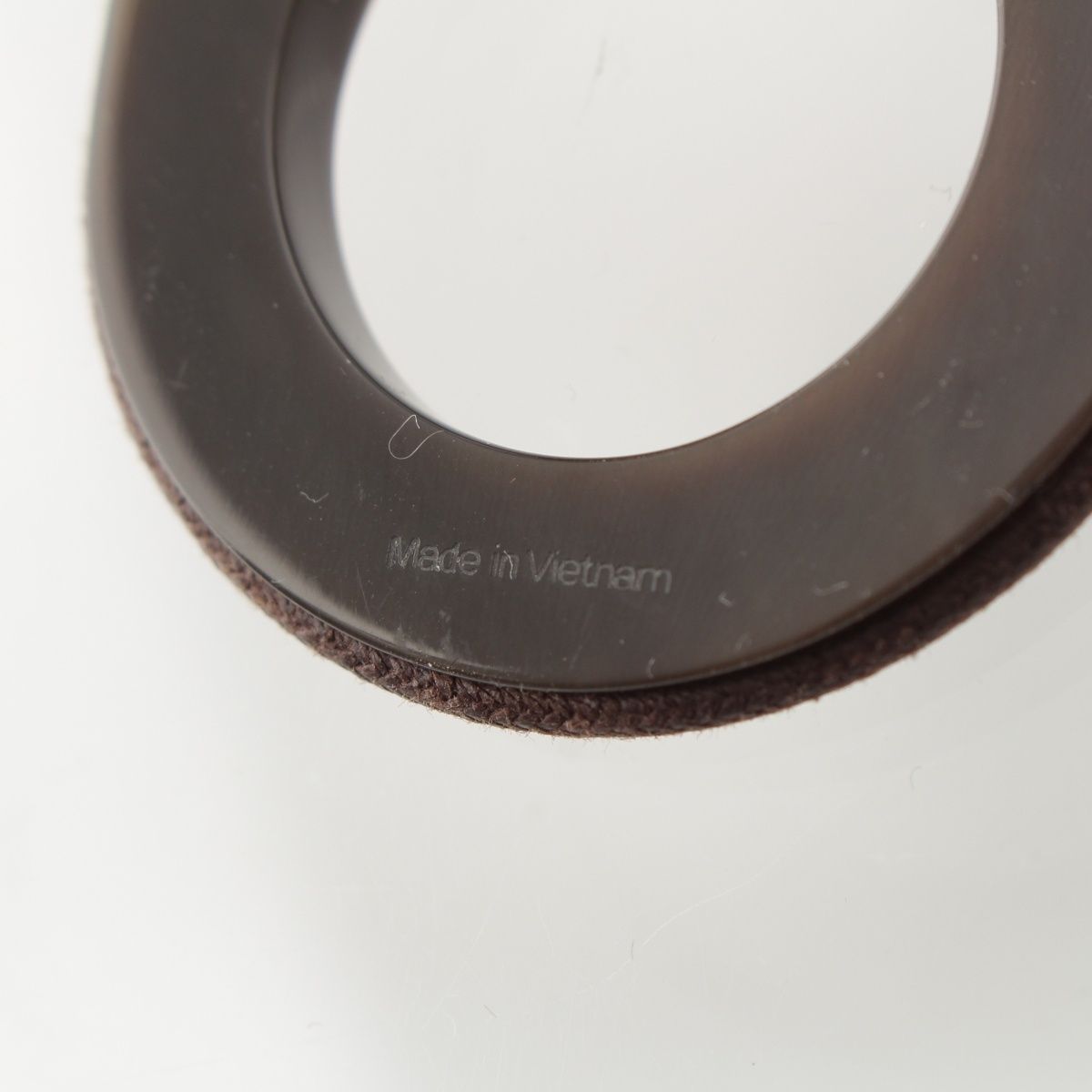 Hermes Variation Buffalo Horn Pendant Pink Brown — view 7