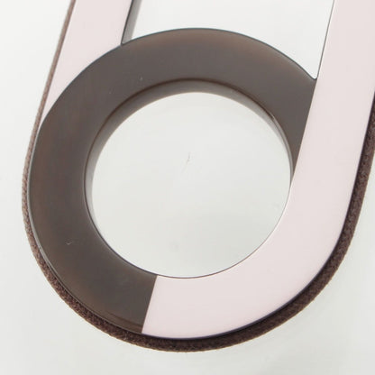 Hermes Variation Buffalo Horn Pendant Pink Brown — view 4