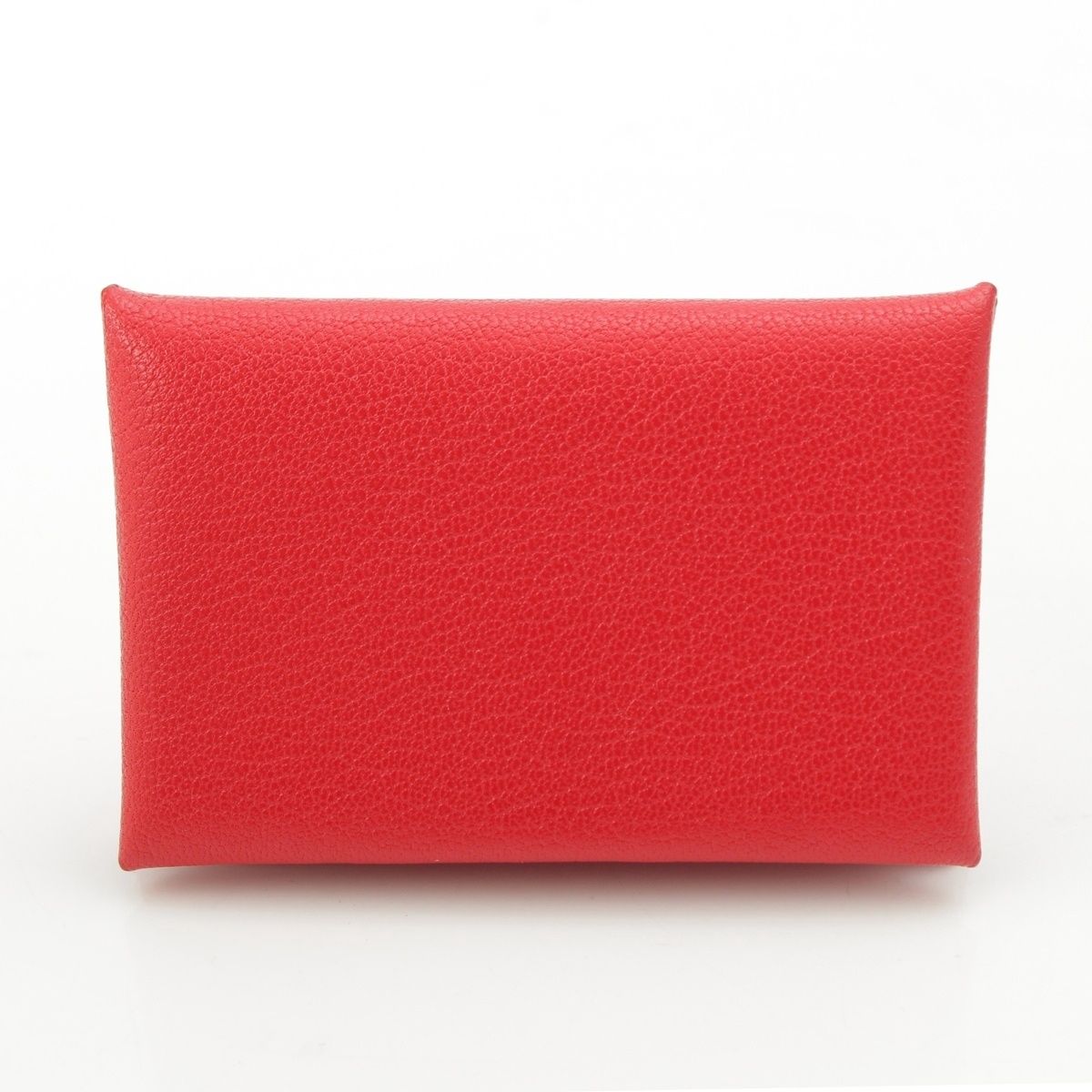 Hermes Calvi Chevre Chamkila Card Case Rouge Decou — view 2