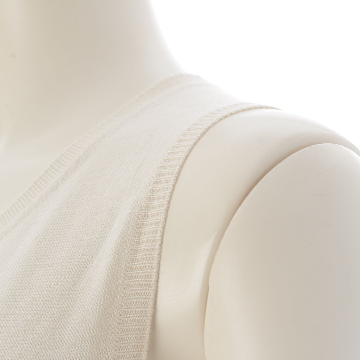Dior Cashmere Silk Flower Graphic Sleeveless Top Hiver Off White Multicolor 34 — view 6