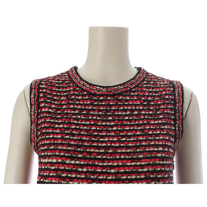 Dior Raf Simons Era Nylon Polyester Summer Sleeveless Dress Black Red 34 — view 5