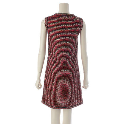 Dior Raf Simons Era Nylon Polyester Summer Sleeveless Dress Black Red 34 — view 4
