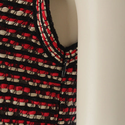 Dior Raf Simons Era Nylon Polyester Summer Sleeveless Dress Black Red 34 — view 7