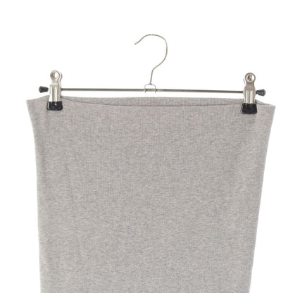 Miu Miu Technical Fabrics Logo Ribknit Easy Mini Skirt Amaranthbordeaux Gray 36 — view 3