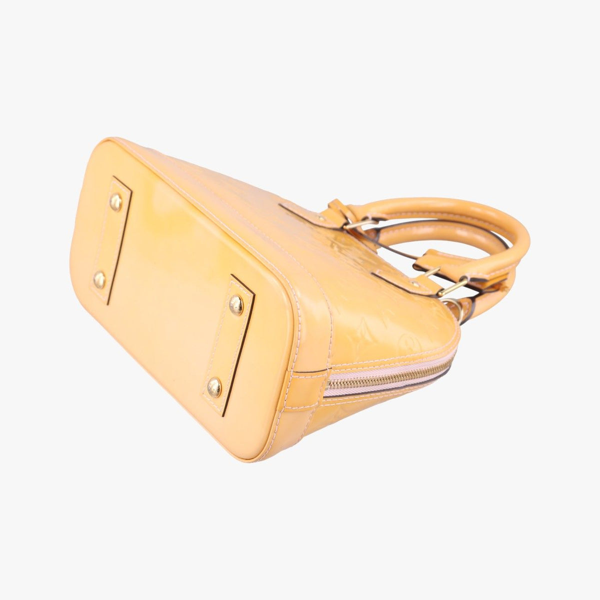 Louis Vuitton Alma BB Rose Florentine Vernis Handbag — view 4
