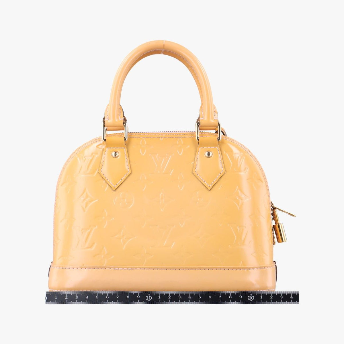 Louis Vuitton Alma BB Rose Florentine Vernis Handbag — view 2