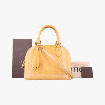 Louis Vuitton Alma BB Rose Florentine Vernis Handbag
