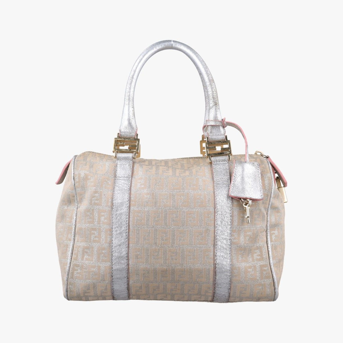 Fendi Sequin Yellow Gradation Silver Canvas
