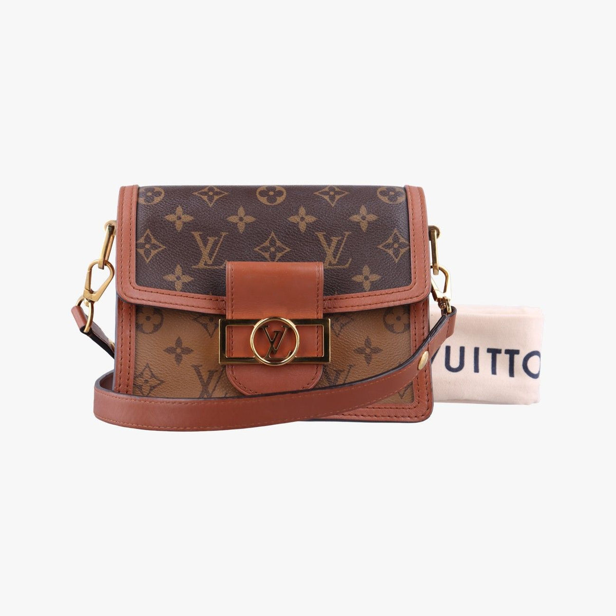 Louis Vuitton Dauphine Mini Monogram Brown Reverse
