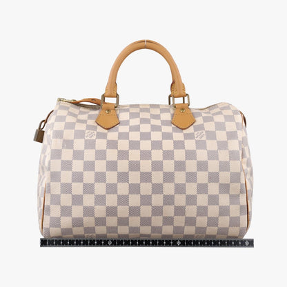 Louis Vuitton Speedy 30 Azur Damier Canvas Handbag — view 2