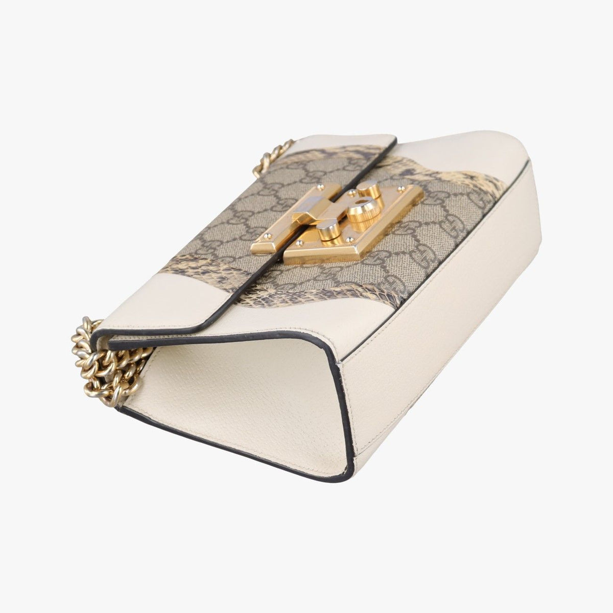Gucci Padlock Beige White Multi Leather Snakeskin — view 5