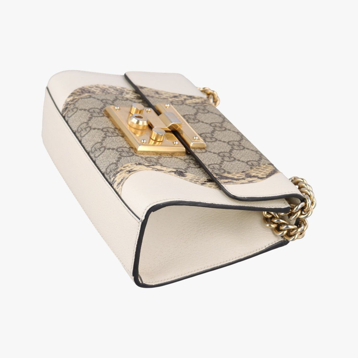 Gucci Padlock Beige White Multi Leather Snakeskin — view 4
