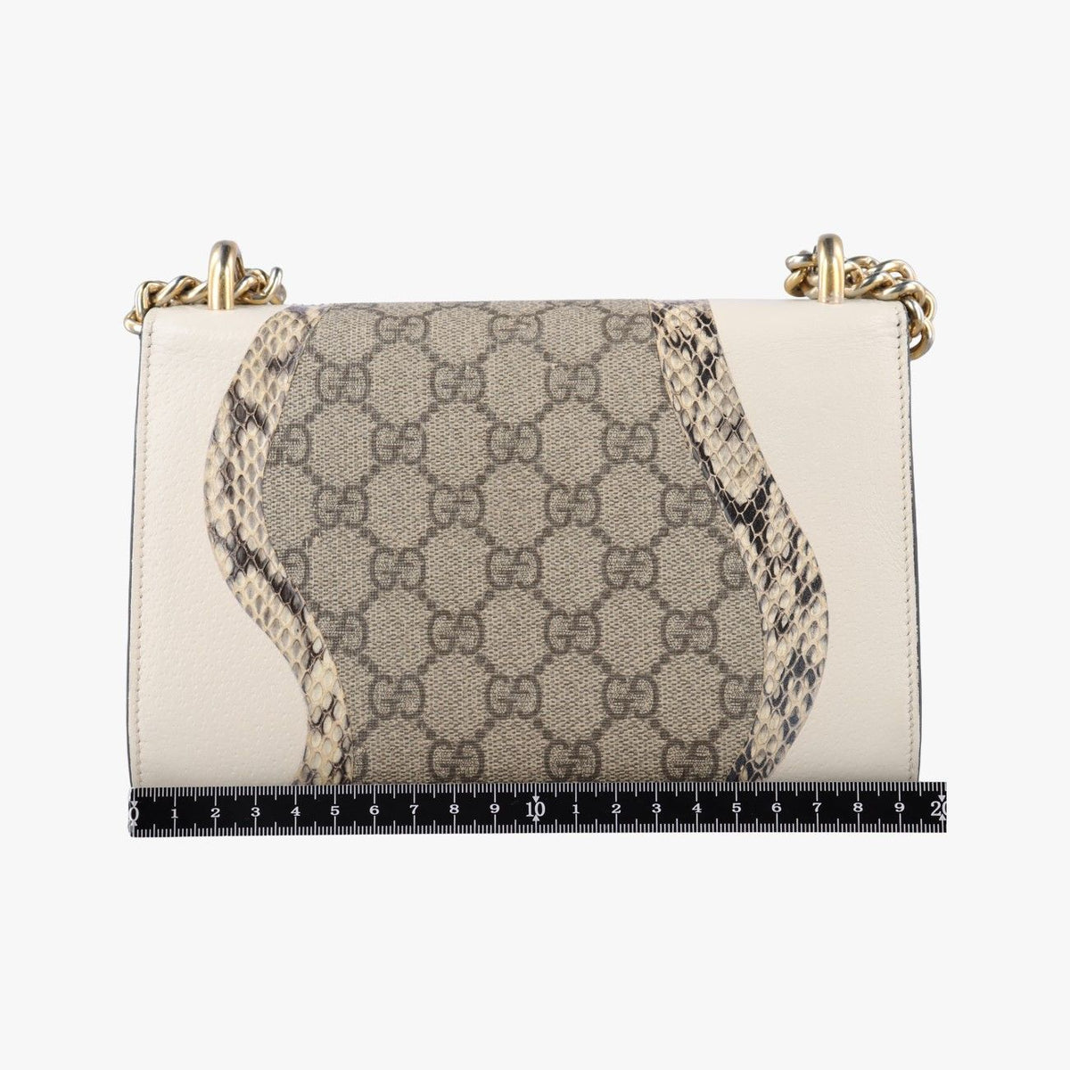 Gucci Padlock Beige White Multi Leather Snakeskin — view 2