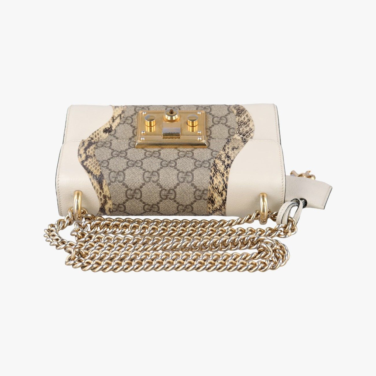 Gucci Padlock Beige White Multi Leather Snakeskin — view 8