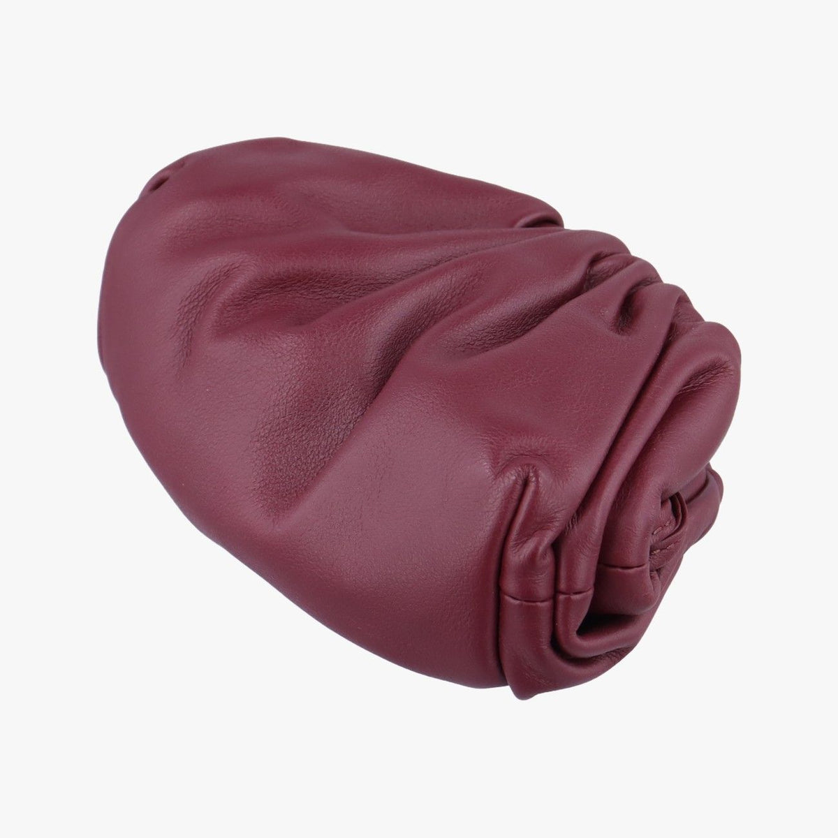 Bottega Veneta the Pouch Wine Red Lambskin — view 6