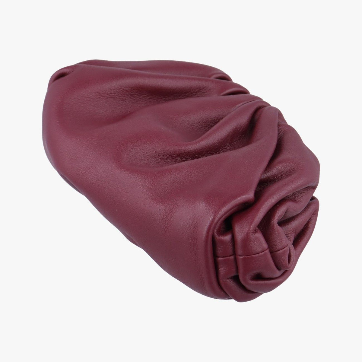 Bottega Veneta the Pouch Wine Red Lambskin — view 4