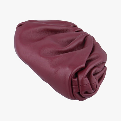 Bottega Veneta the Pouch Wine Red Lambskin — view 4