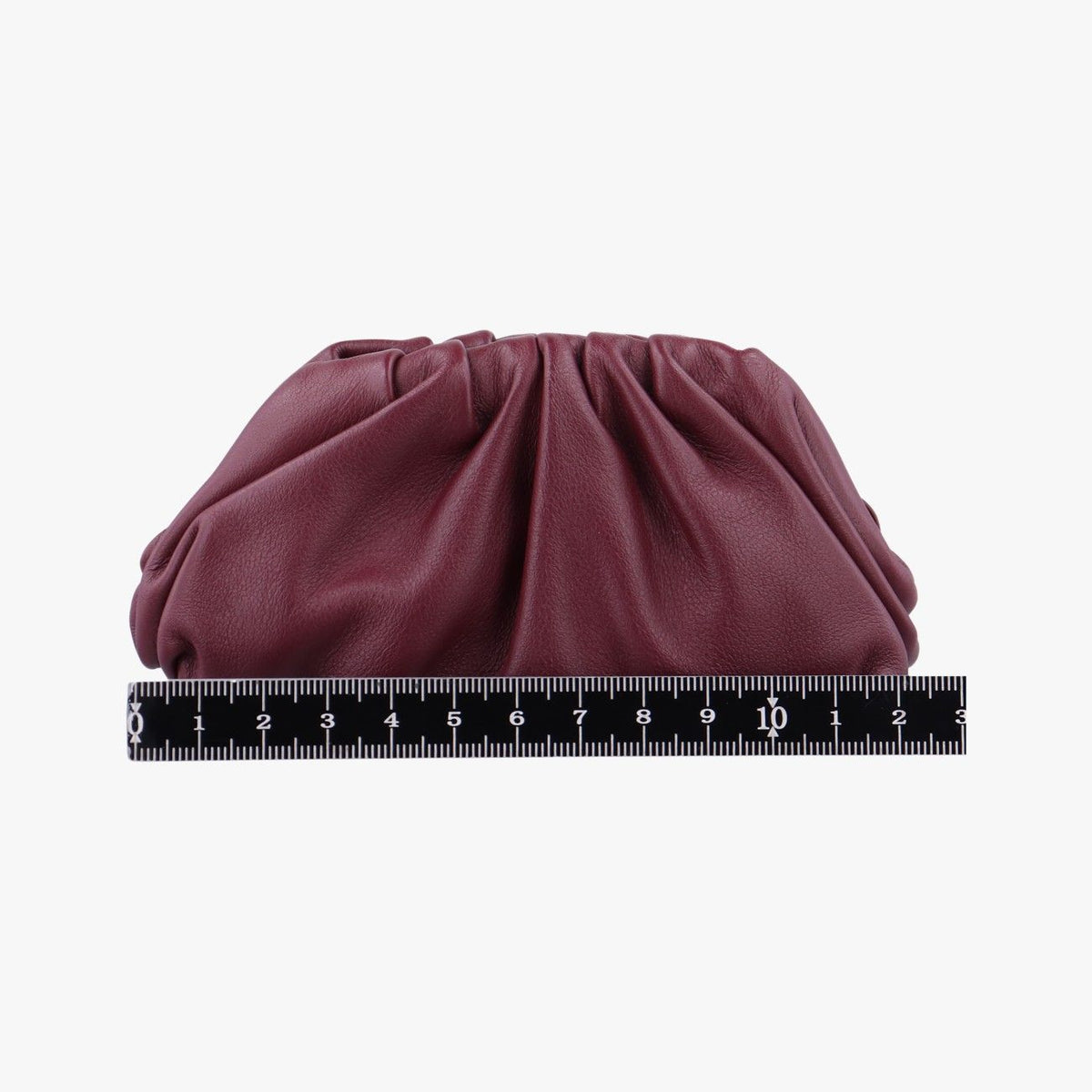Bottega Veneta the Pouch Wine Red Lambskin — view 2