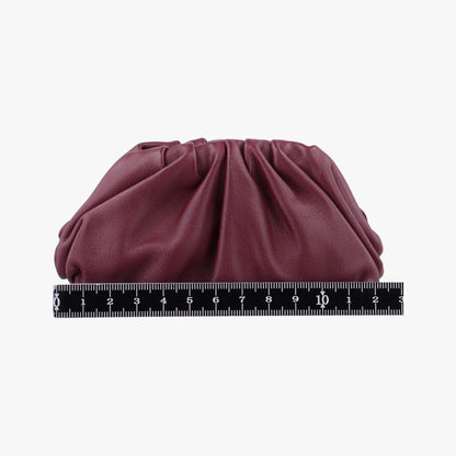 Bottega Veneta the Pouch Wine Red Lambskin — view 2