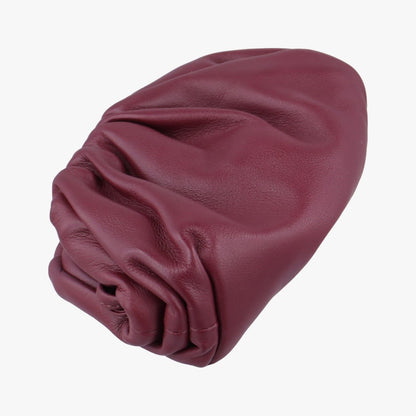 Bottega Veneta the Pouch Wine Red Lambskin — view 5