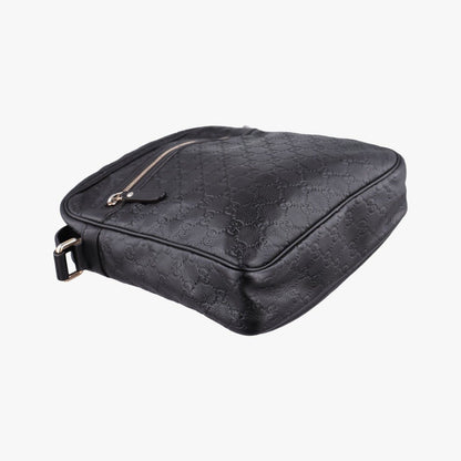 Gucci Guccissima Messenger Black Leather — view 5