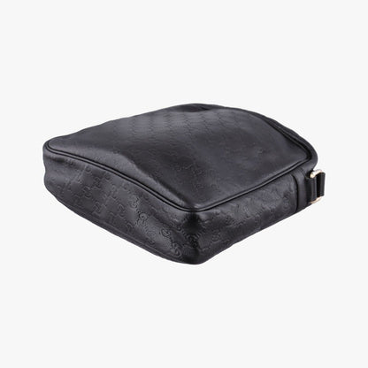 Gucci Guccissima Messenger Black Leather — view 6