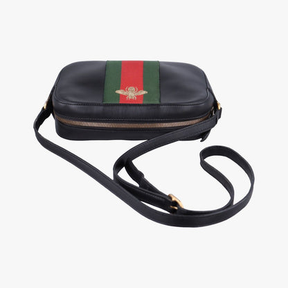 Gucci Bee Web Black Leather — view 8