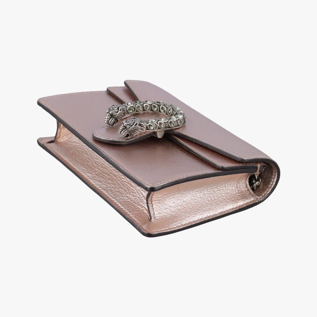 Gucci Dionysus Rose Gold Leather Shoulder Bag — view 4