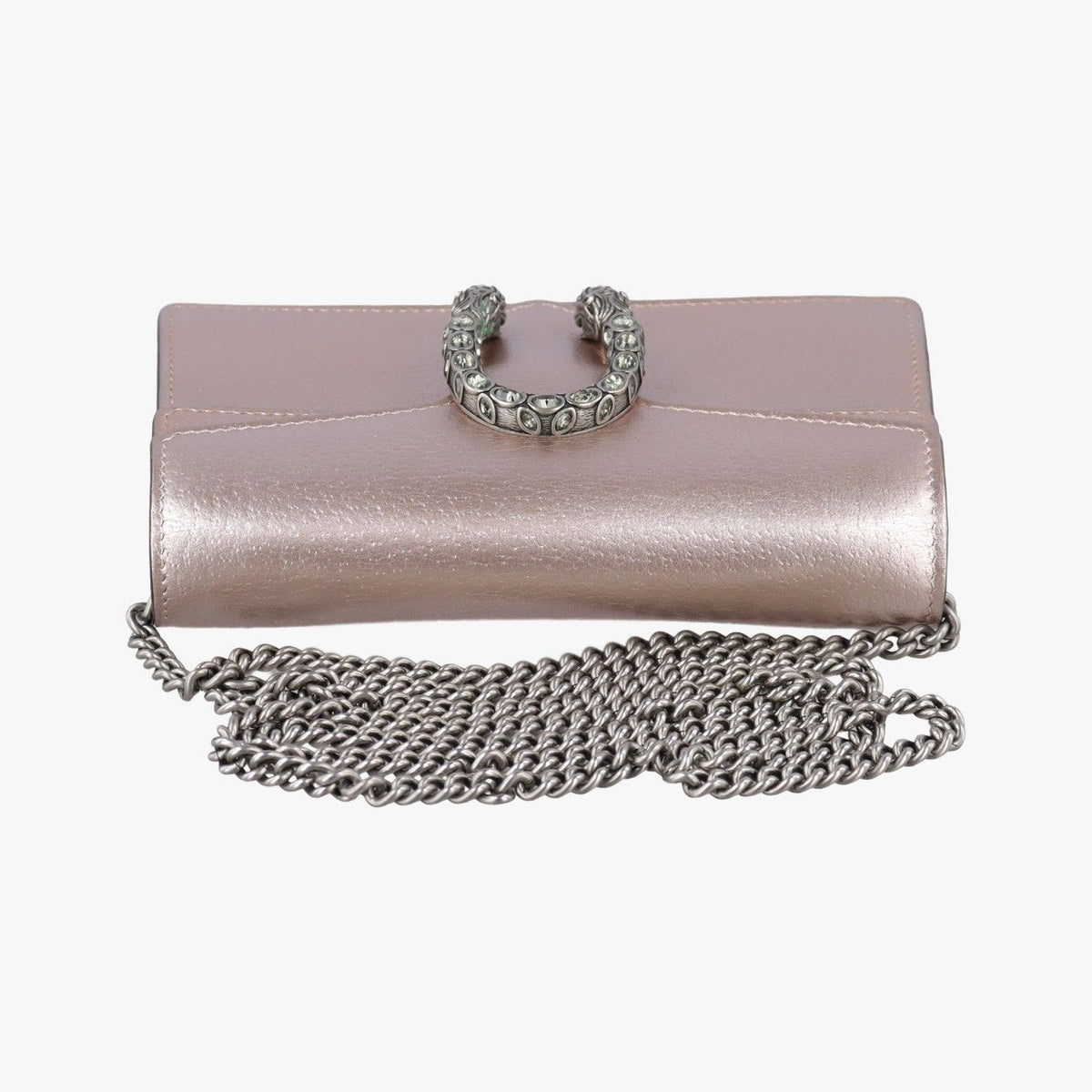 Gucci Dionysus Rose Gold Leather Shoulder Bag — view 8