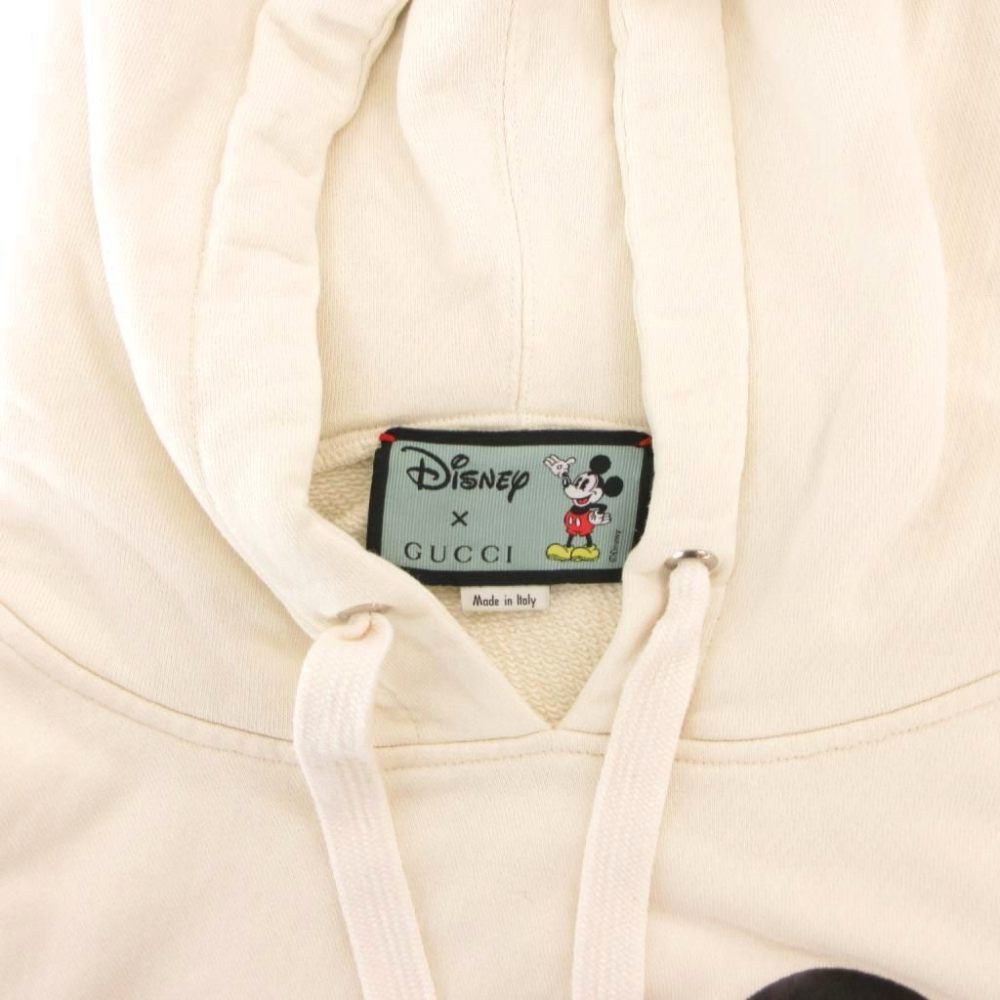 Gucci Disney Collaboration Mickey Sweatshirt Hoodie Sherry Line Ivory — view 5