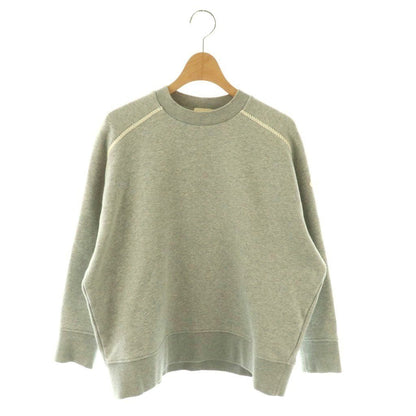 Moncler Brushed Lining Raglan Sweatshirt Pullover Heather Gray White XS