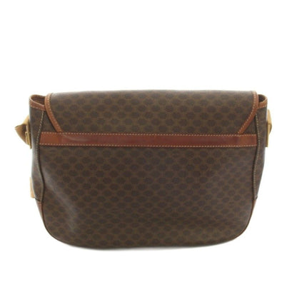 Celine Messenger Bag Macadam Pattern Leather Brown — view 3