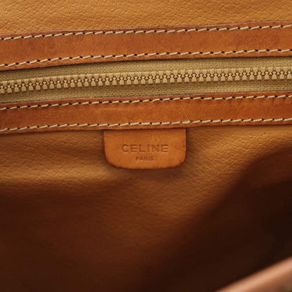Celine Messenger Bag Macadam Pattern Leather Brown — view 5