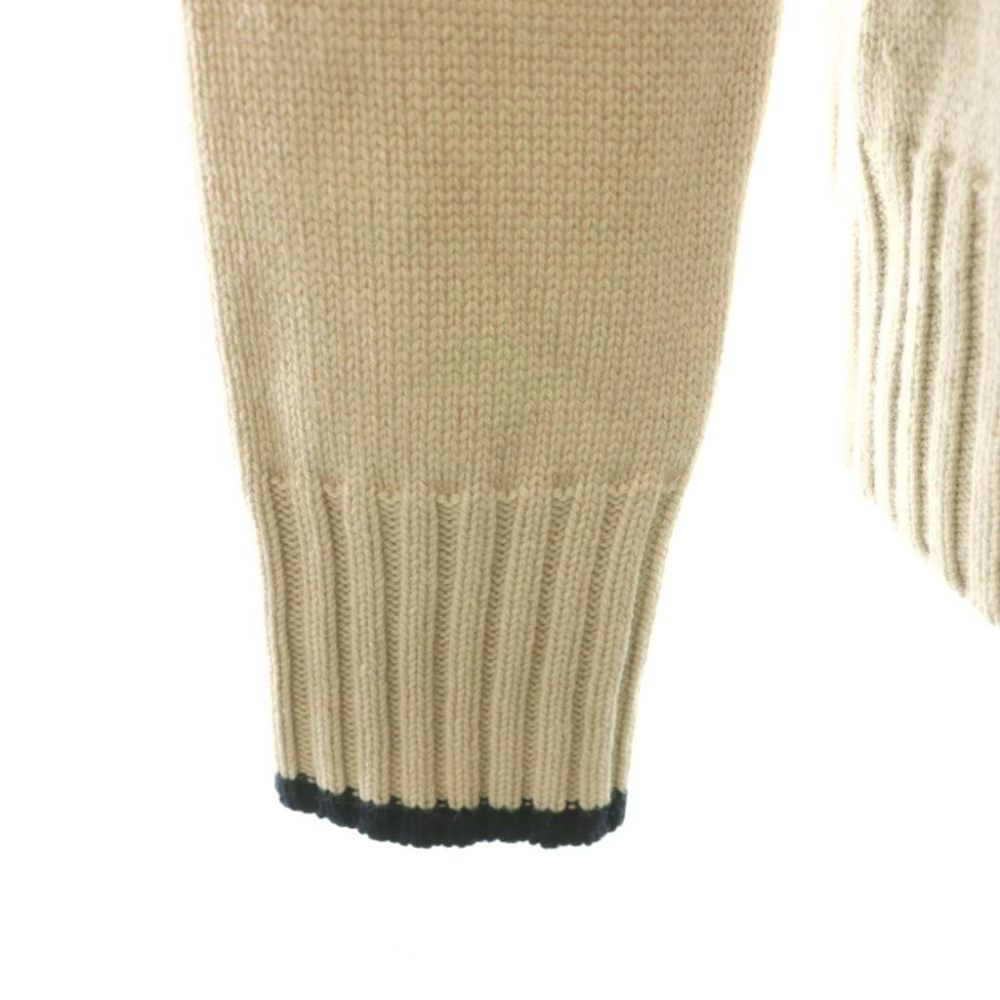 Max Mara S 'S Wool Cashmere High Neck Knit Sweater Long Sleeve S Light Greige — view 5
