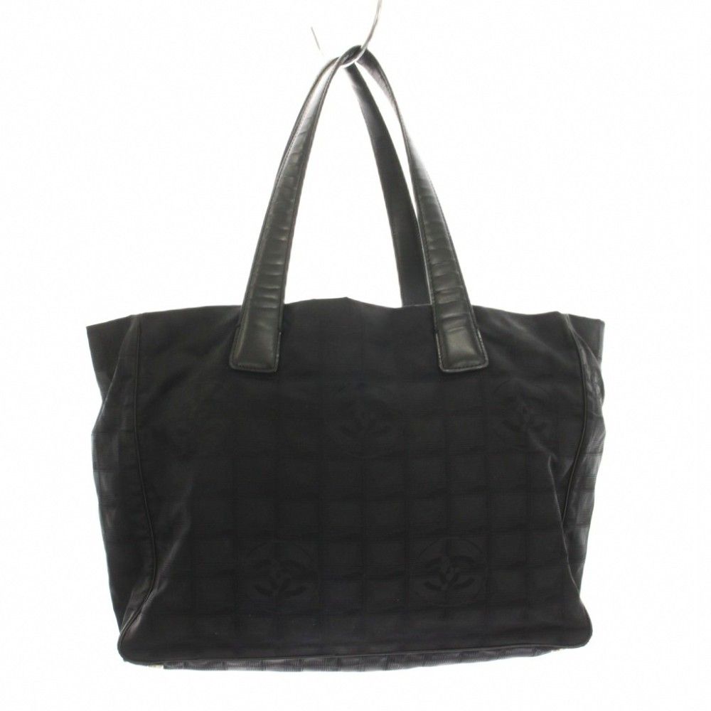 Chanel New Travel Line Tote Bag CC Logo Black — view 2
