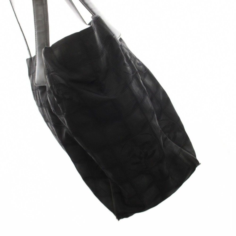 Chanel New Travel Line Tote Bag CC Logo Black — view 3