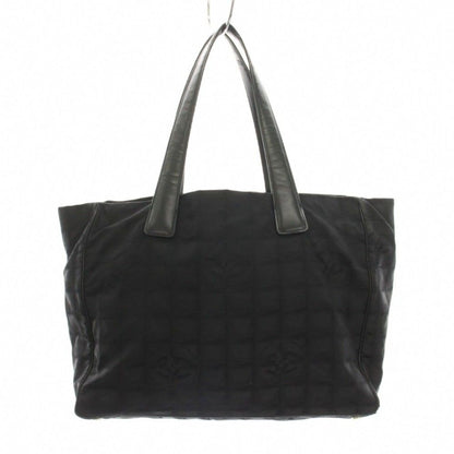 Chanel New Travel Line Tote Bag CC Logo Black